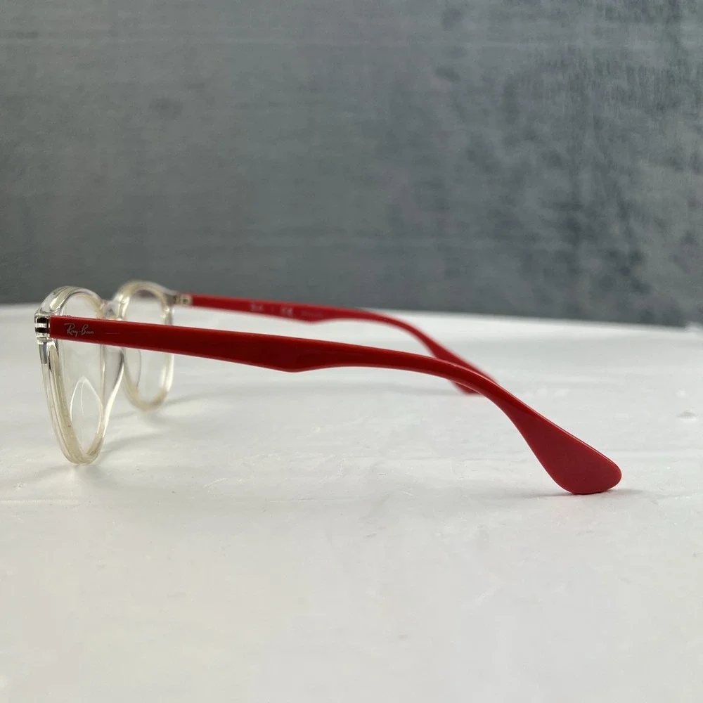 Ray-Ban RB7046 5950 Eyeglasses Clear Coral 51-18-140 Frames Only EUC